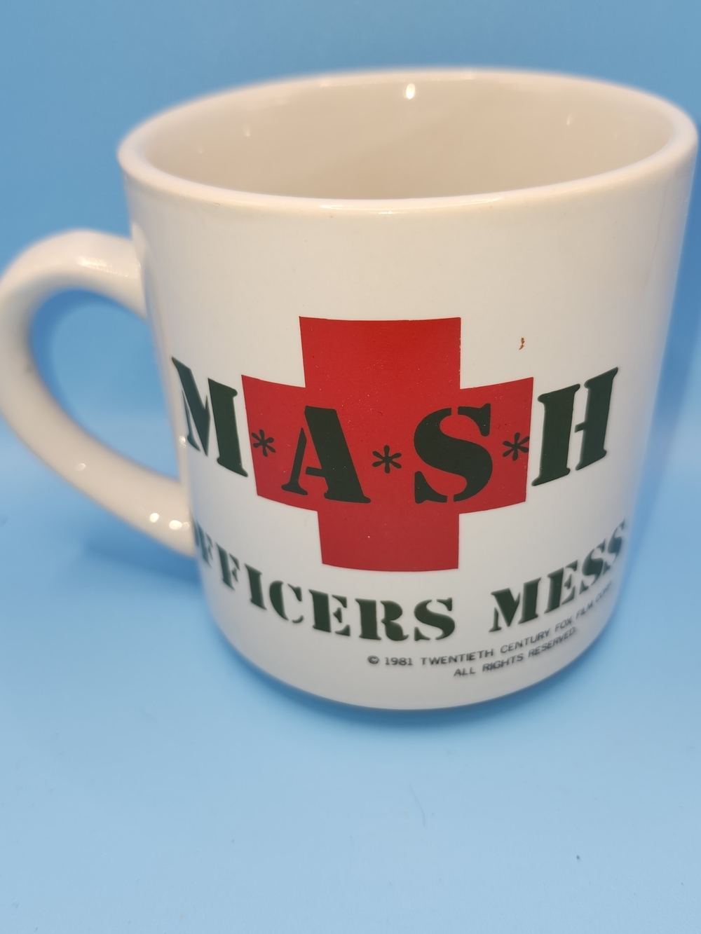 1981 MASH Officers Mess Mug Coffee Cup TV Show Movie Vintage